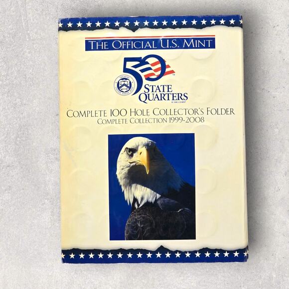 US Mint 50 State Quarters 1999-2008 Completed Folder - Picture 1 of 8